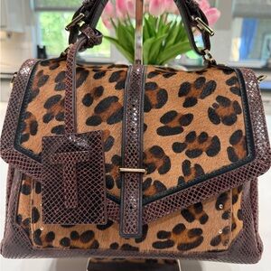 Tory Burch Leopard Print Handbag/crossbody